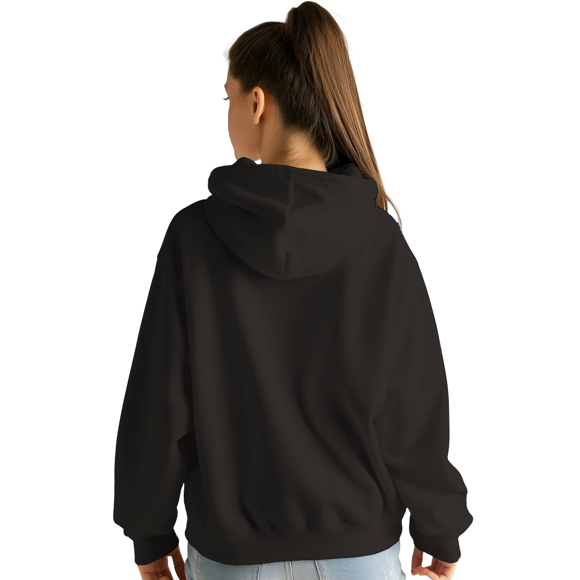 Sweat à capuche chrétien femme brodé « Jérémie 29:11 » noir dos