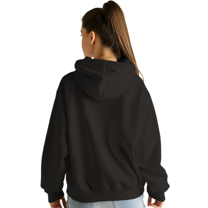 Sweat à capuche chrétien femme brodé « Jérémie 29:11 » noir dos