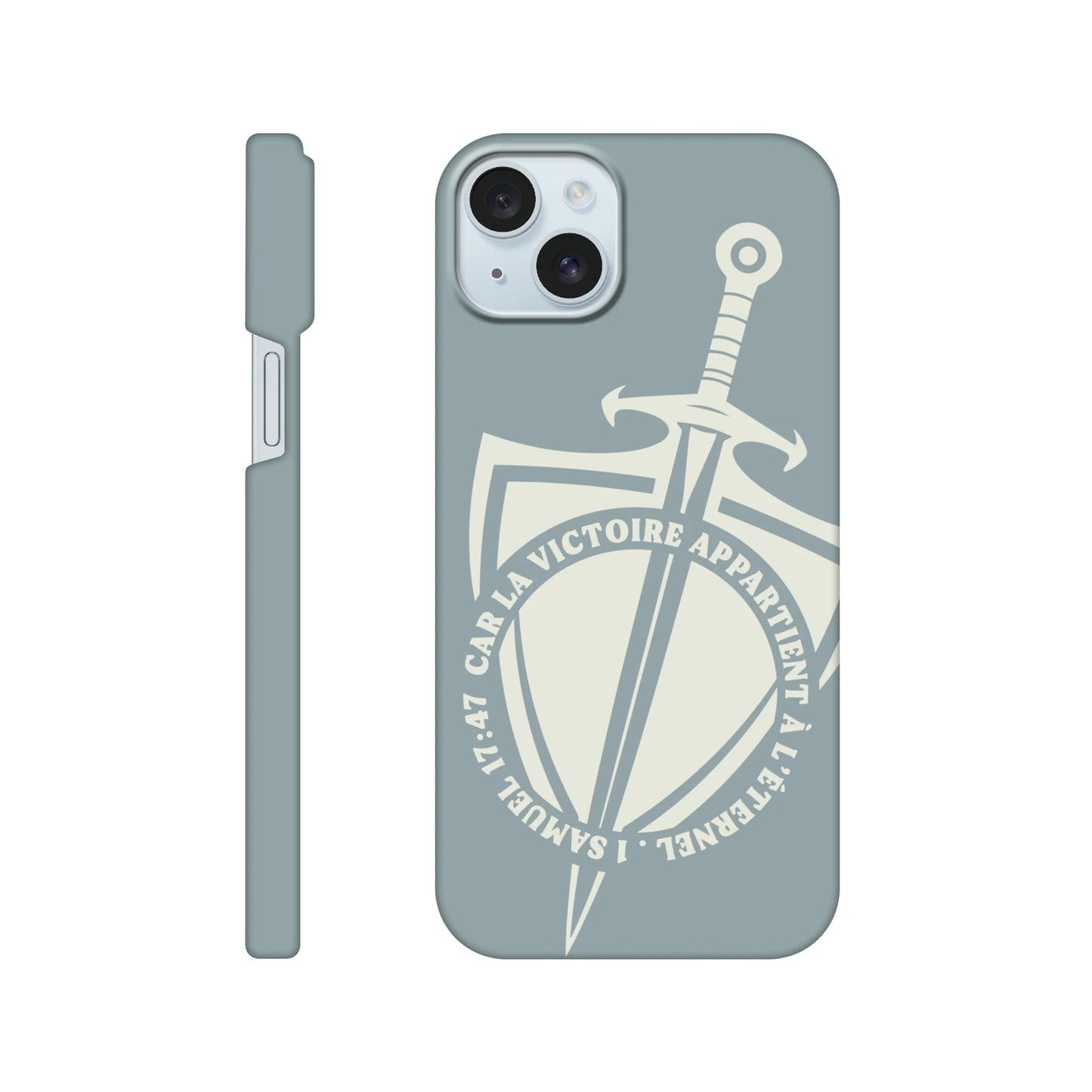 Coque iPhone chrétienne Slim « 1 Samuel 17:47 »