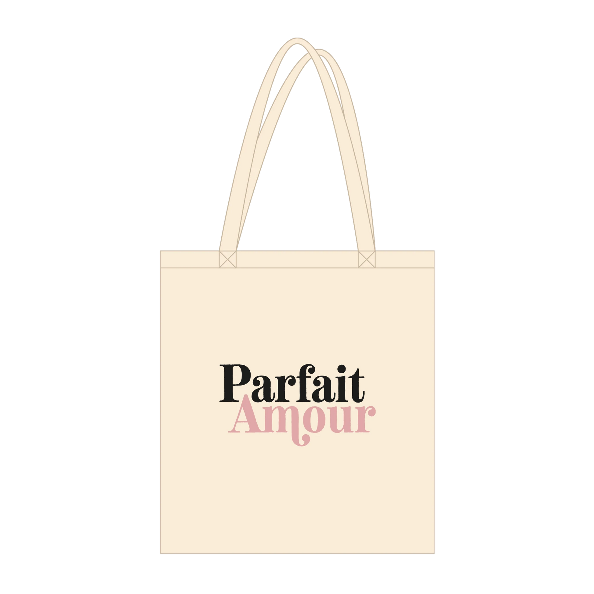Tote bag chrétien en coton bio « Parfait Amour » zoom