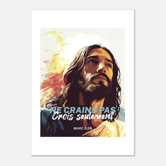Poster d'art chrétien « Marc 5:36 » A1