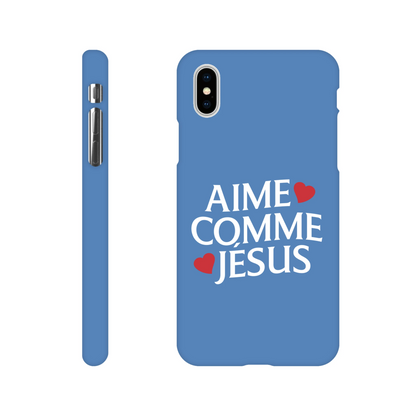 Coque iPhone chrétienne Slim « Aime comme Jésus »