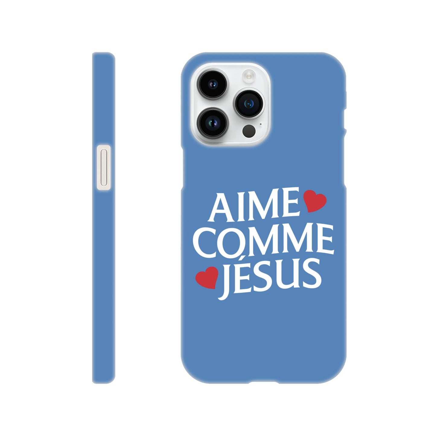 Coque iPhone chrétienne Slim « Aime comme Jésus »