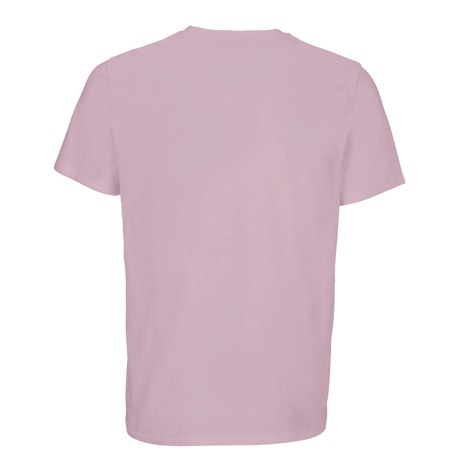 T-shirt chrétien femme brodé en coton bio « 2 Timothée 1:7 » rose dos