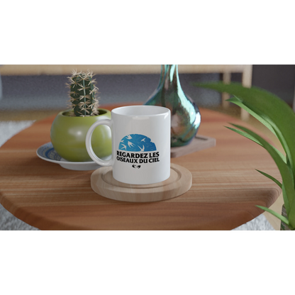 Mug chrétien « Matthieu 6:26 » table