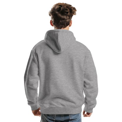 Sweat à capuche chrétien homme « YHWH » gris chiné dos