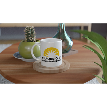 Mug chrétien « Chaque jour est une bénédiction » table