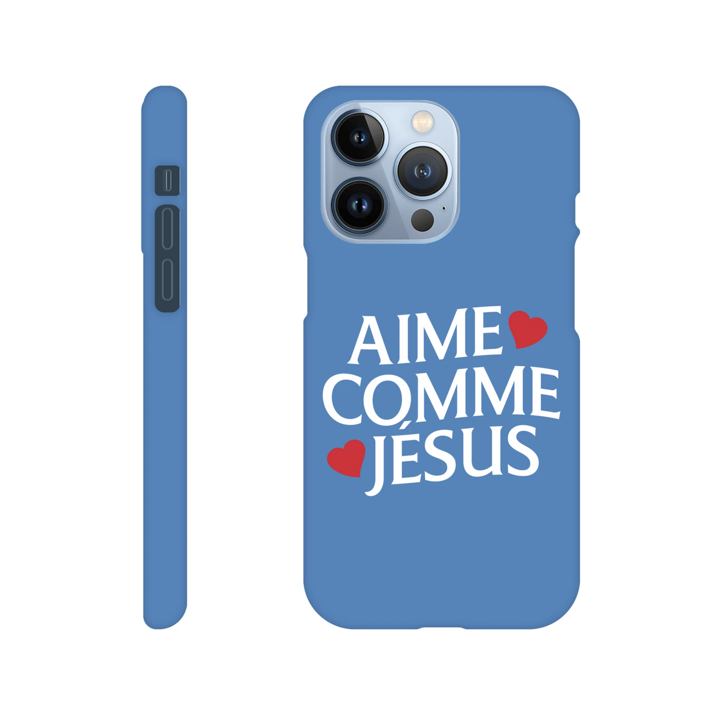 Coque iPhone chrétienne Slim « Aime comme Jésus »