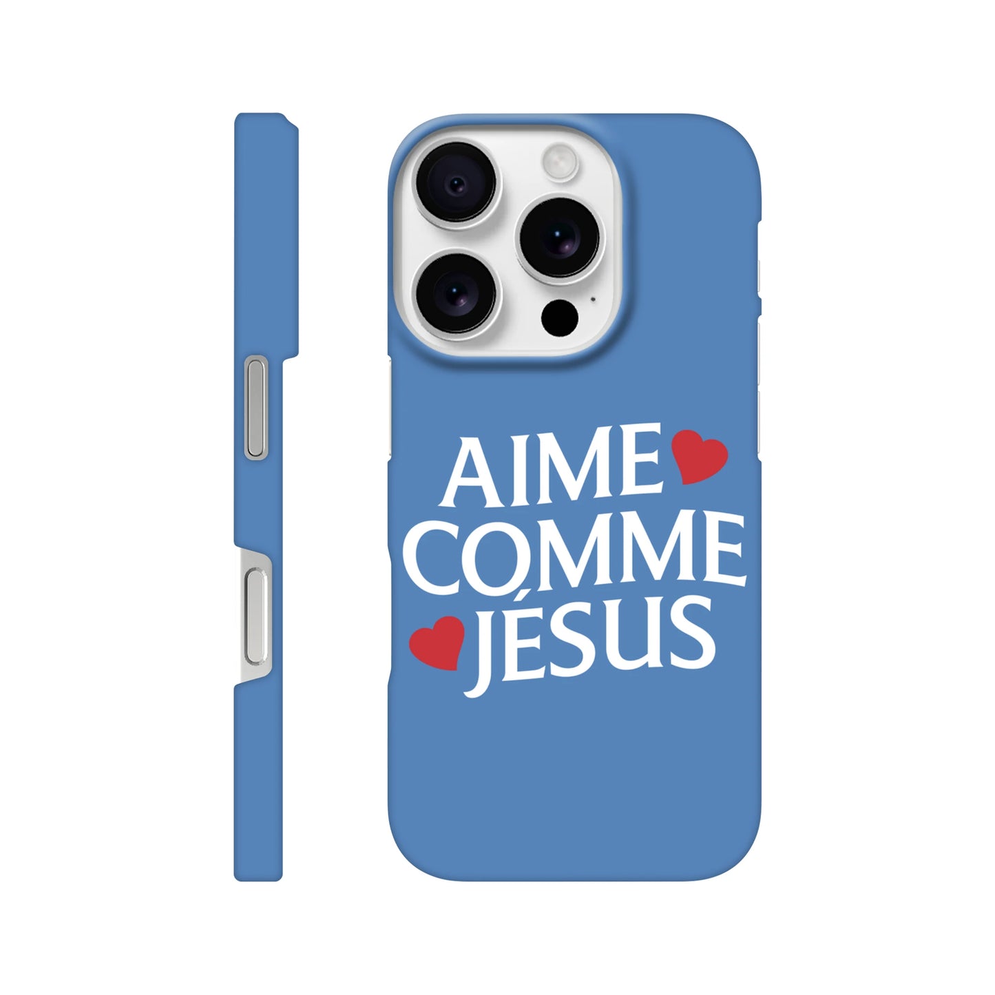 Coque iPhone chrétienne Slim « Aime comme Jésus »