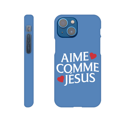 Coque iPhone chrétienne Slim « Aime comme Jésus »