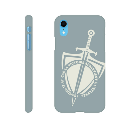 Coque iPhone chrétienne Slim « 1 Samuel 17:47 »